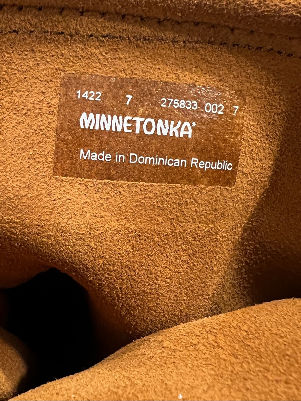 Minnetonka Women's 7 India Brown Suede Fringe Knee-High Lace-Up Moccasin Boots - Picture 7 of 8